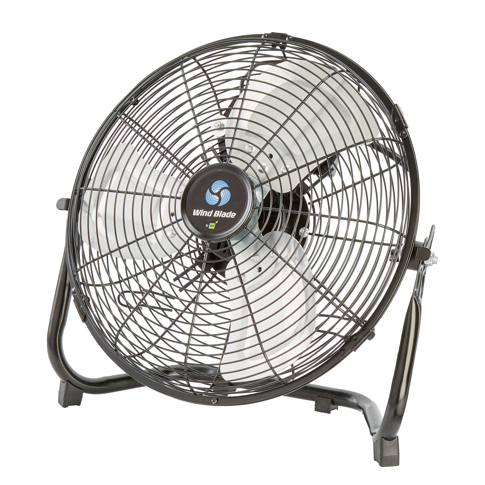 Wind Blade 3-Speed Industrial Floor Fan - Tilt Head, 1/18 HP, 1,680 CFM - 12" - 1 count box