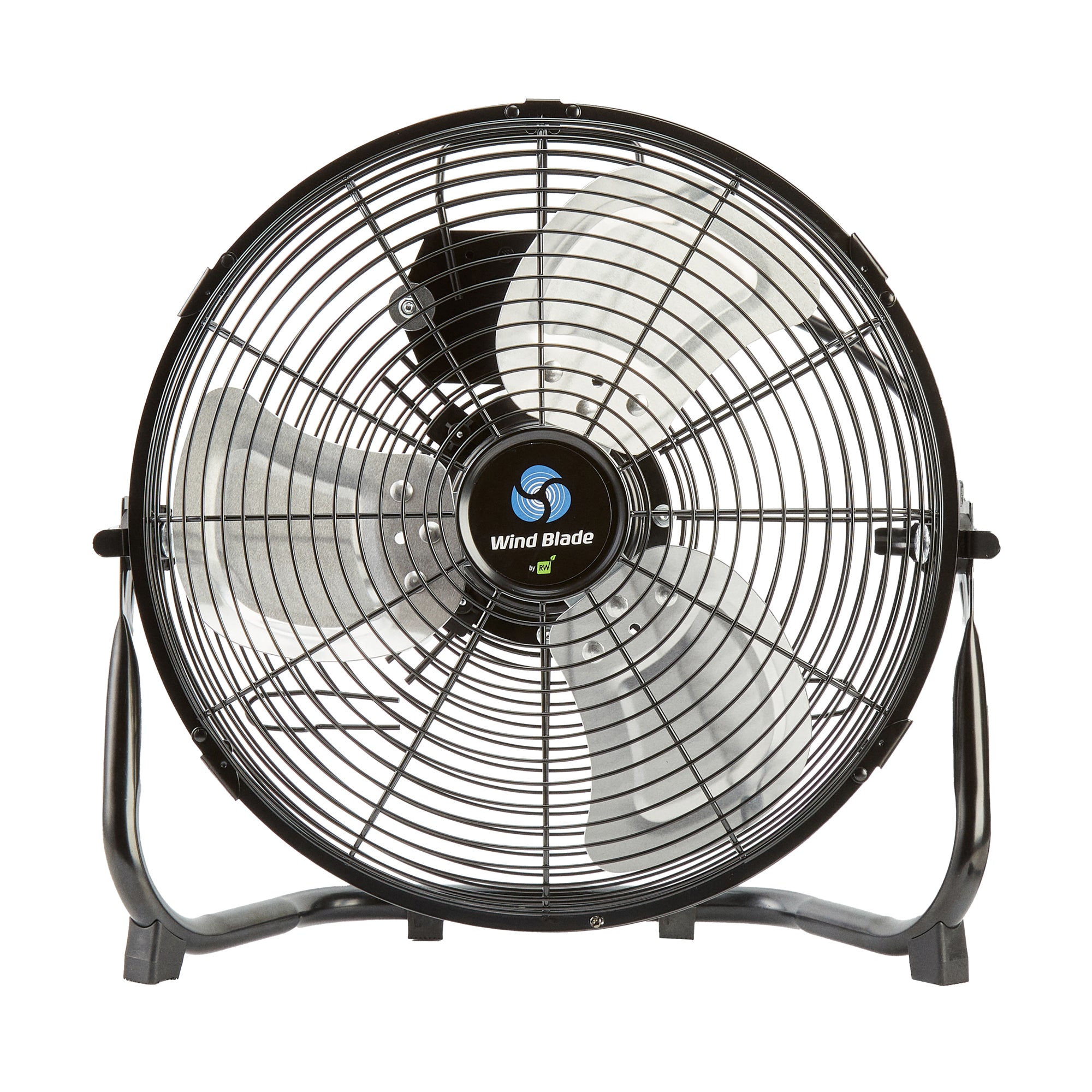 Wind Blade 3-Speed Industrial Floor Fan - Tilt Head, 1/18 HP, 1,680 CFM - 12" - 1 count box