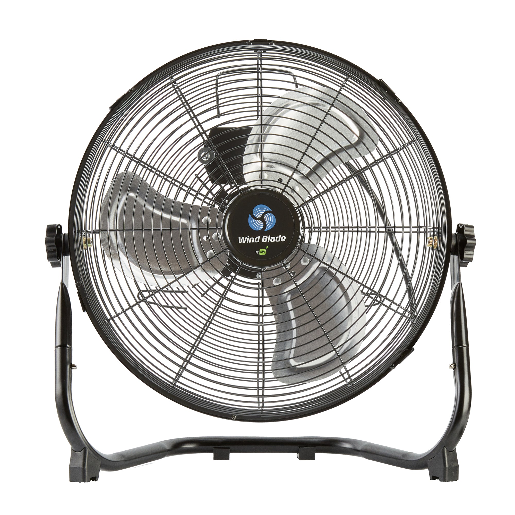 Wind Blade 3-Speed Industrial Floor Fan - Tilt Head, 1/13 HP, 2,450 CFM - 14" - 1 count box