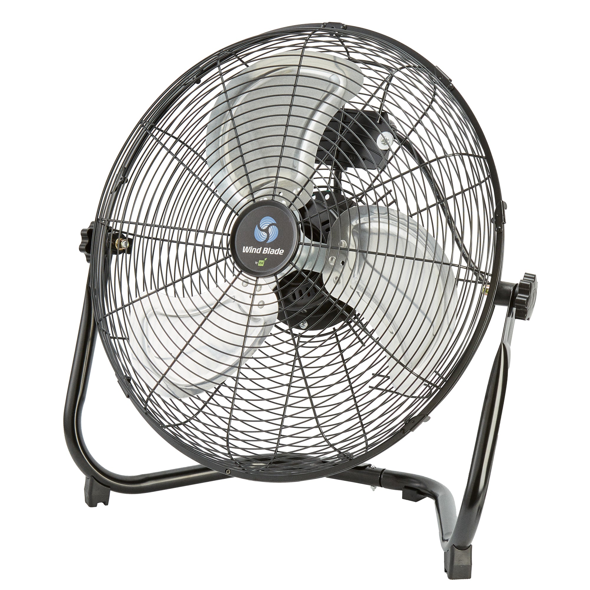 Wind Blade 3-Speed Industrial Floor Fan - Tilt Head, 1/7 HP, 4,080 CFM - 18" - 1 count box