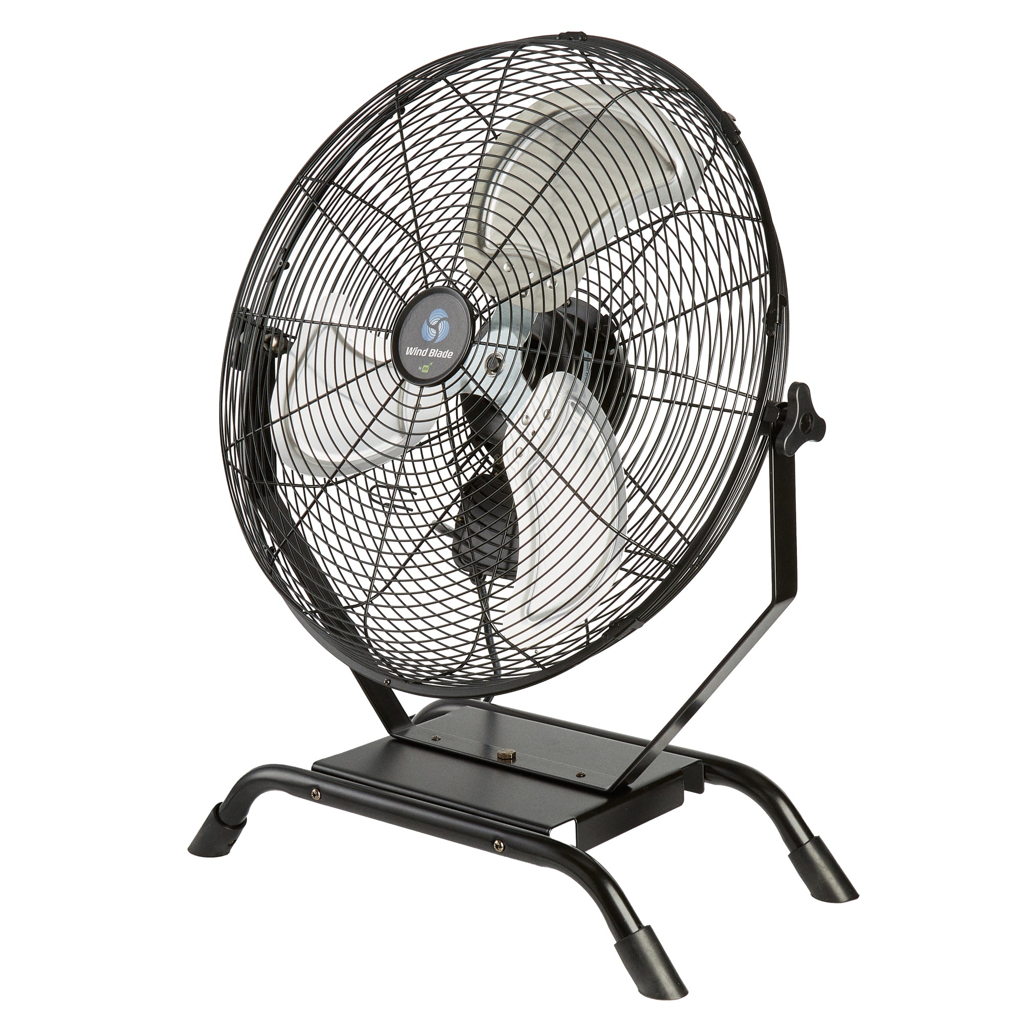 Wind Blade 3-Speed Industrial Floor / Wall-Mount Fan - Tilt Head, 1/6 HP, 4,650 CFM - 20" - 1 count box