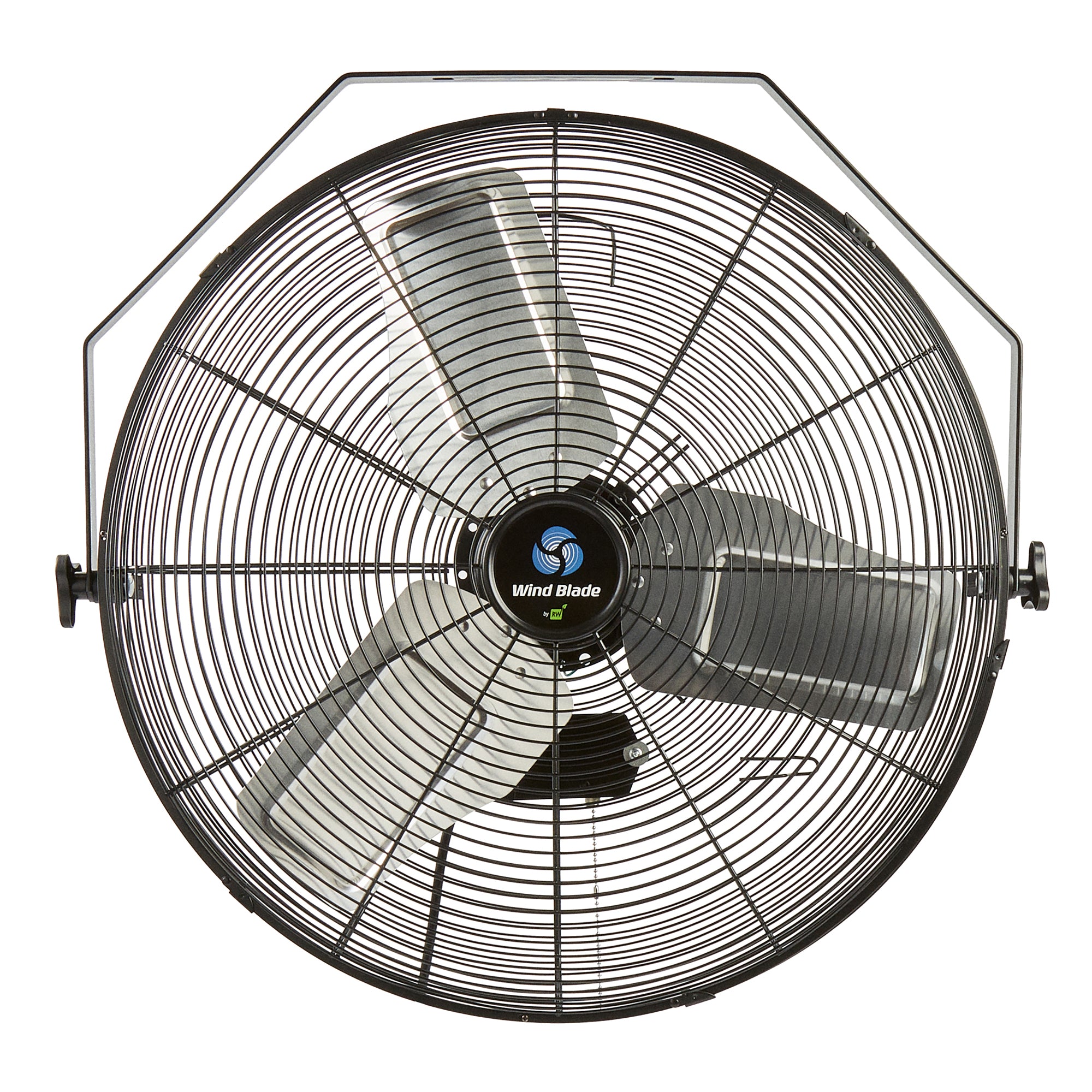 Wind Blade 3-Speed Industrial Wall-Mount Fan - Tilt Head, 1/3 HP, 6,250 CFM - 24" - 1 count box