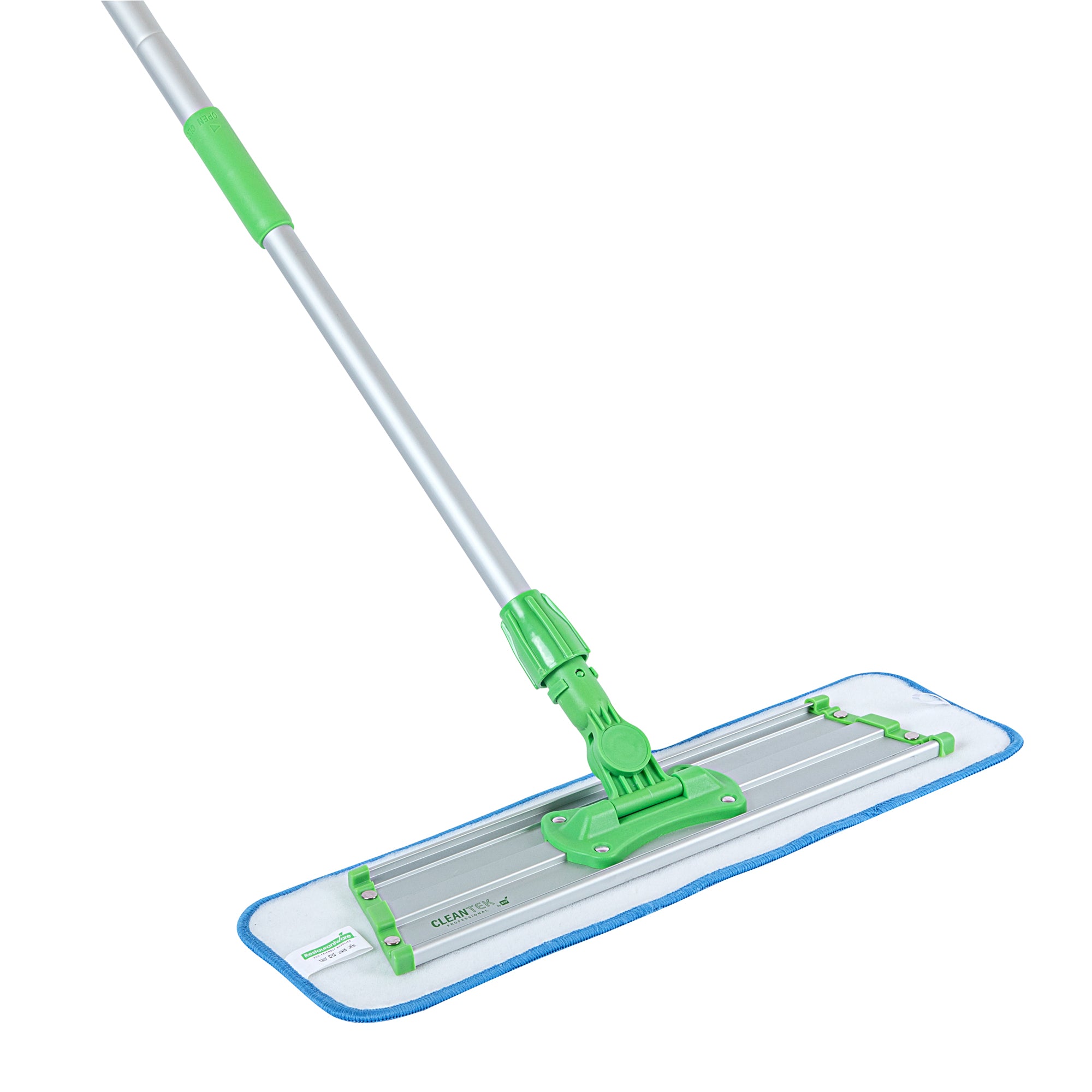 Clean Tek Professional Green Microfiber Mop - with Wet Mop Pad - 19 3/4" - 1 count box