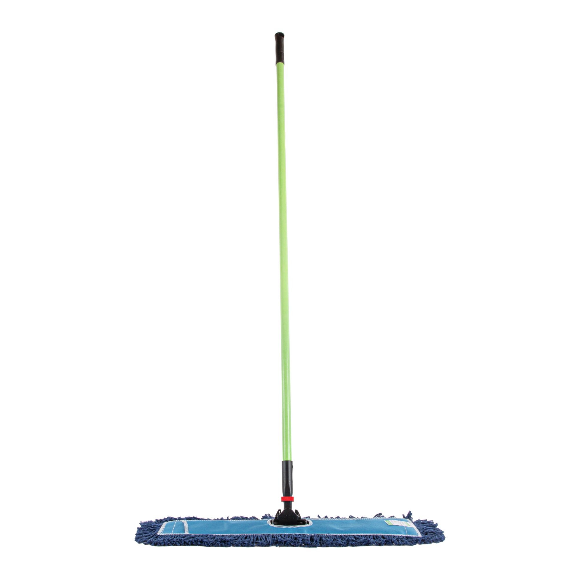 Clean Tek Professional Blue Cotton-Poly Blend Dust / Dry Mop - with 64" Handle - 24" x 5" - 1 count box