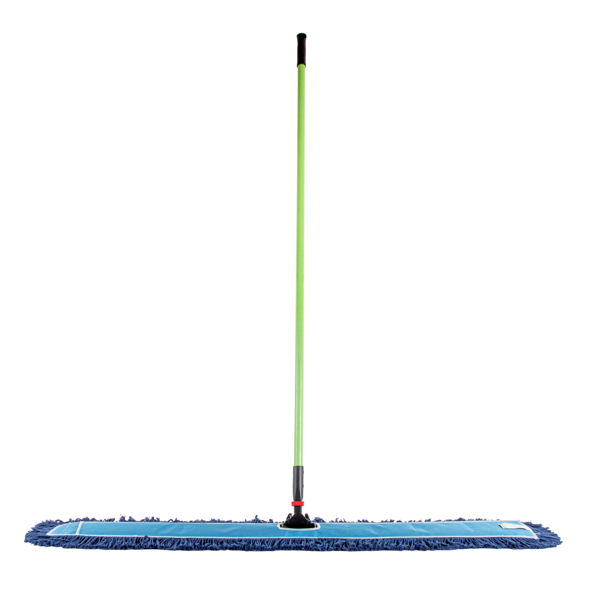 Clean Tek Professional Blue Cotton-Poly Blend Dust / Dry Mop - with 64" Handle - 48" x 5" - 1 count box