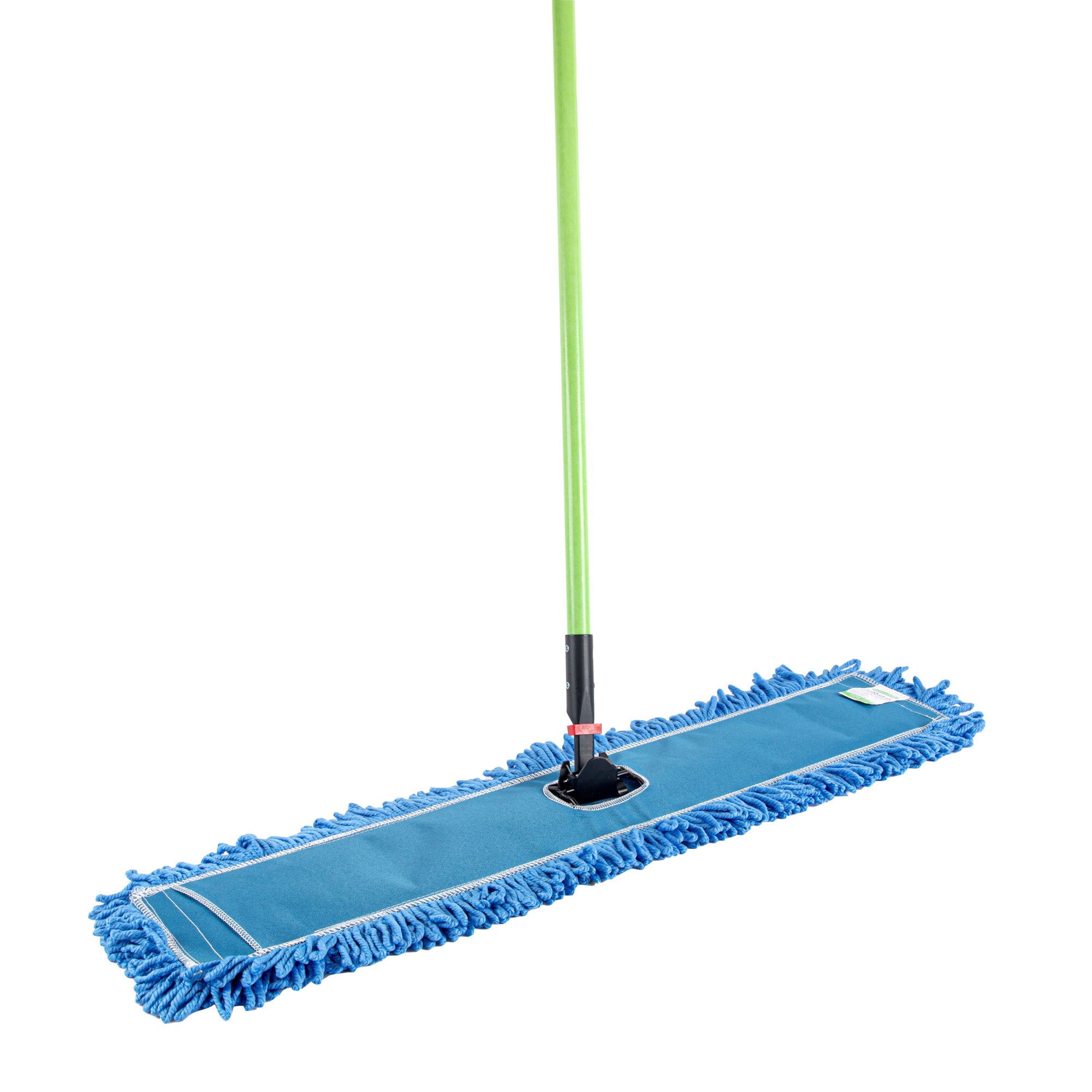 Clean Tek Professional Blue Microfiber Dust / Dry Mop - with 64" Handle - 35 3/4" x 5" - 1 count box