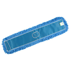 Clean Tek Professional Blue Microfiber Dust / Dry Mop Head - Looped - 36