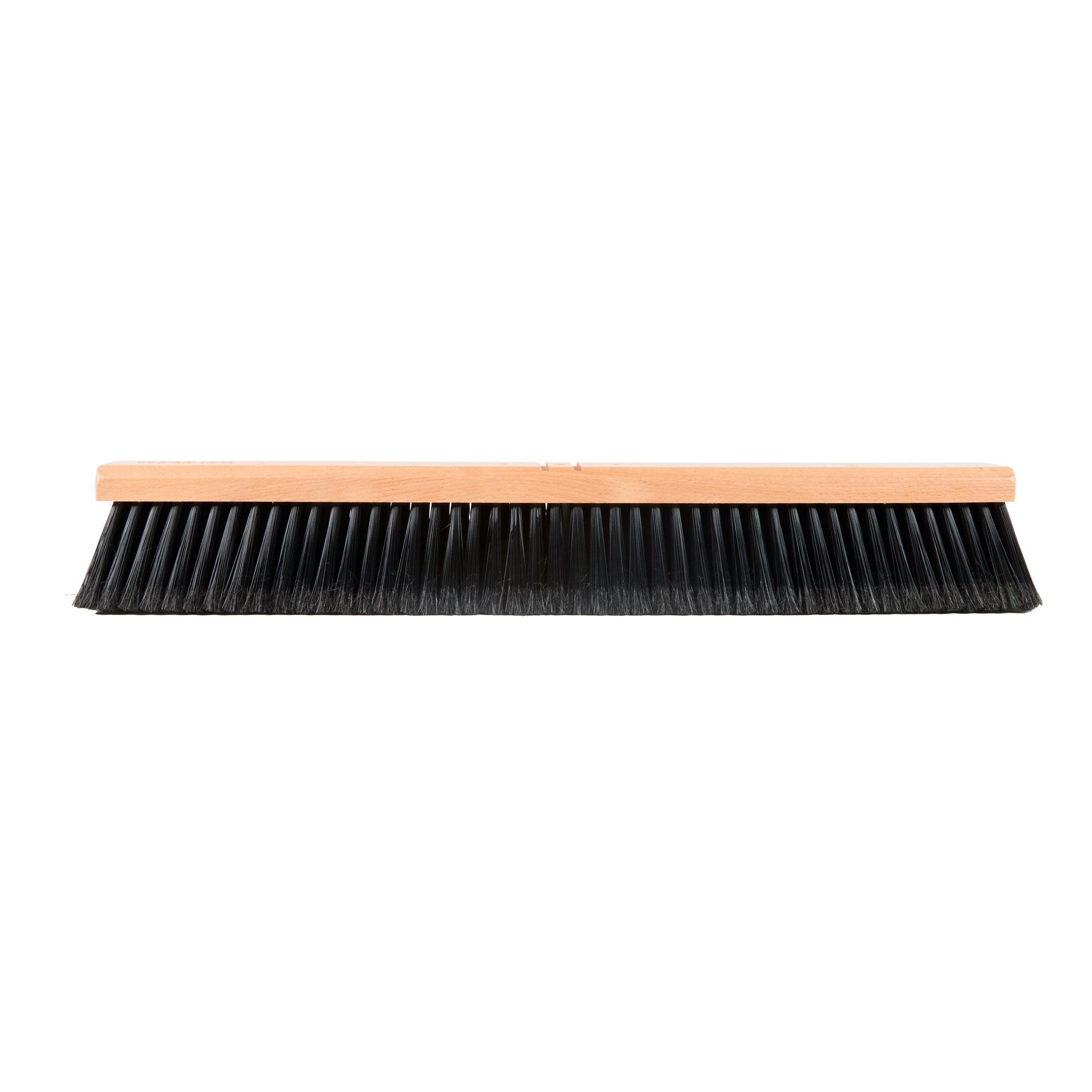 Clean Tek Professional 24" Hardwood Contractor / Push Broom Head - with Fine Flagged Bristles - 1 count box