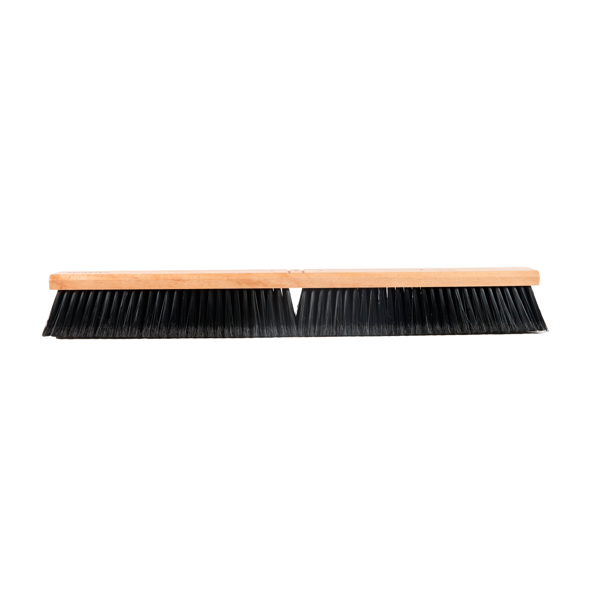 Clean Tek Professional 30" Hardwood Contractor / Push Broom Head - with Fine Flagged Bristles - 1 count box