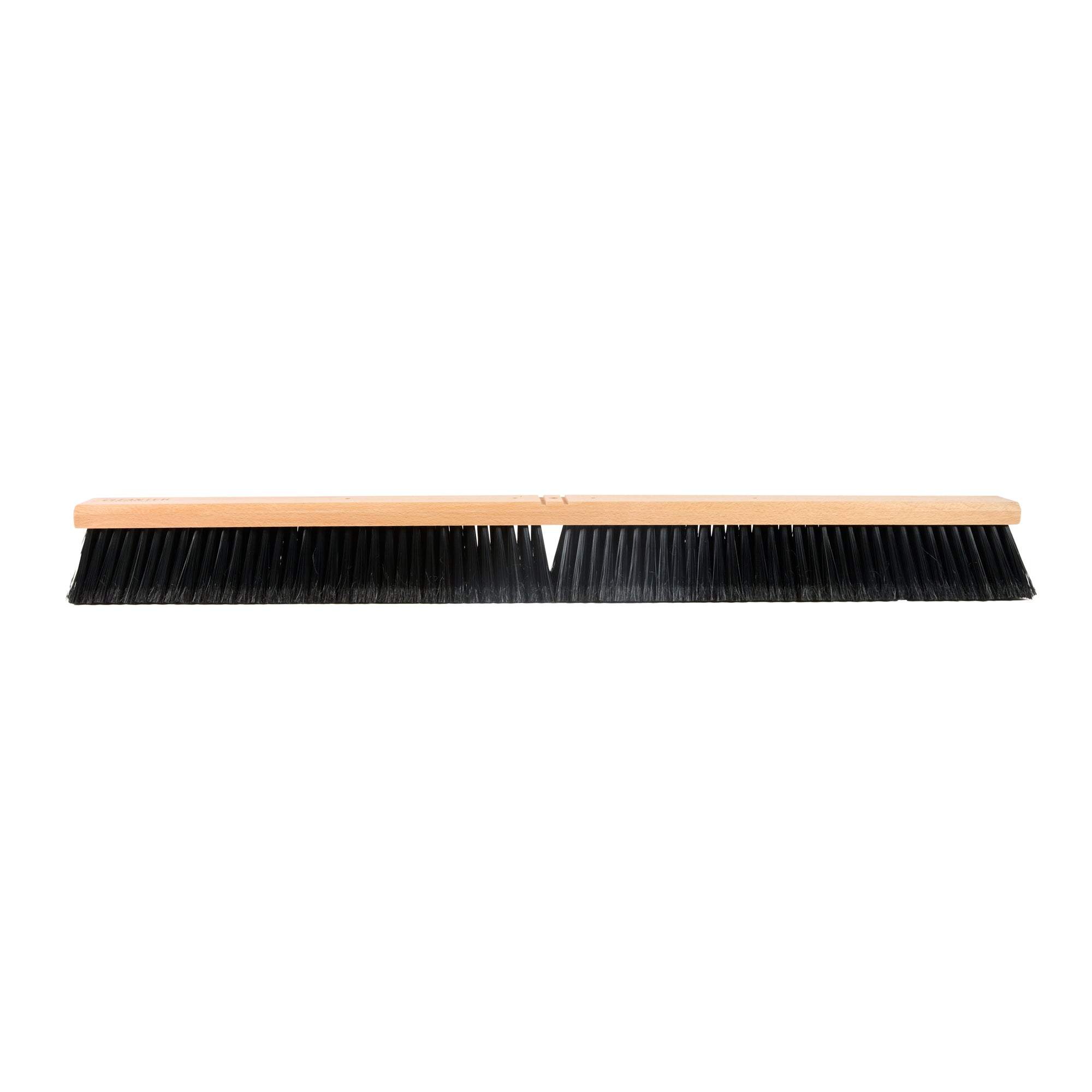 Clean Tek Professional 36" Hardwood Contractor / Push Broom Head - with Fine Flagged Bristles - 1 count box