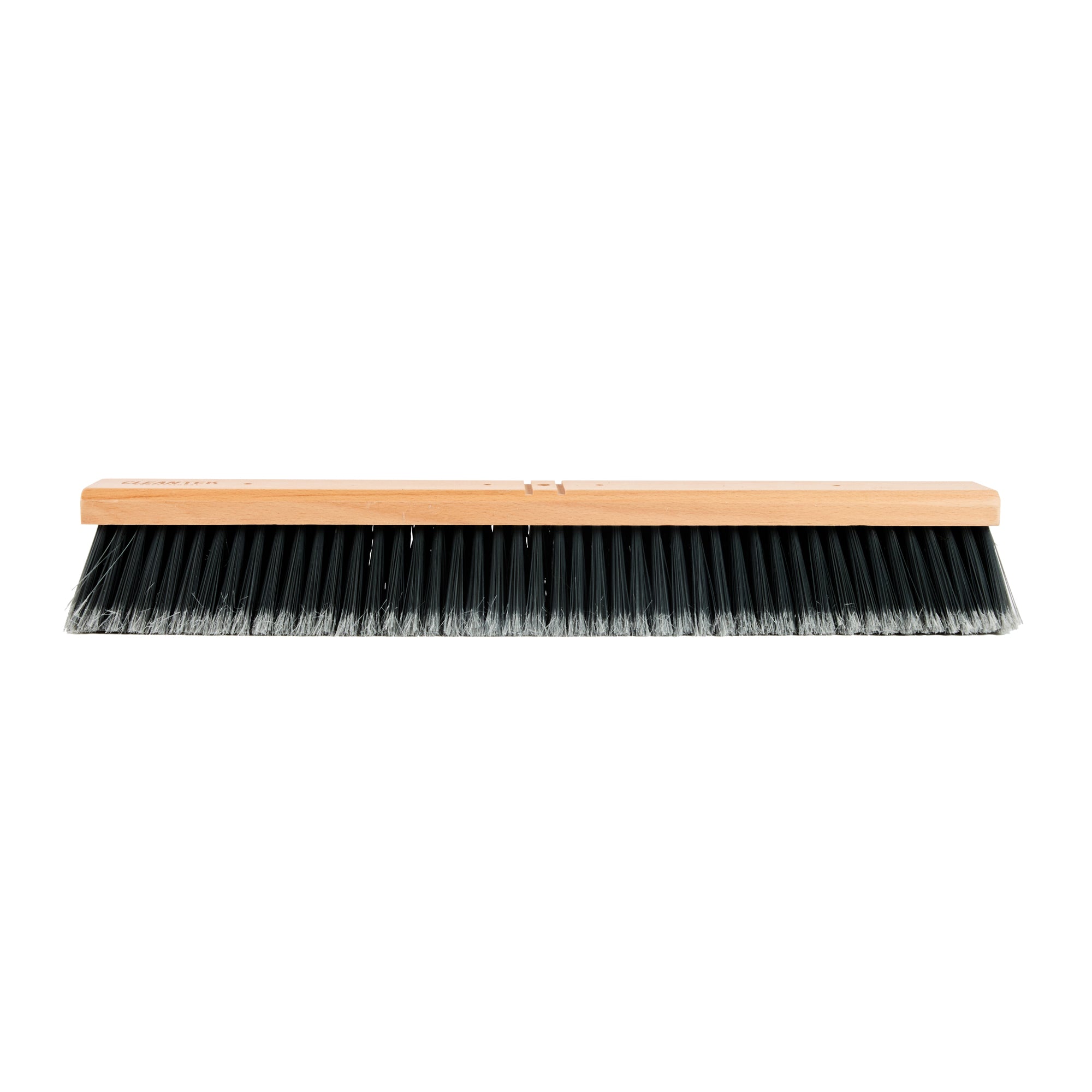 Clean Tek Professional 24" Hardwood Contractor / Push Broom Head - with Medium Flagged Bristles - 1 count box