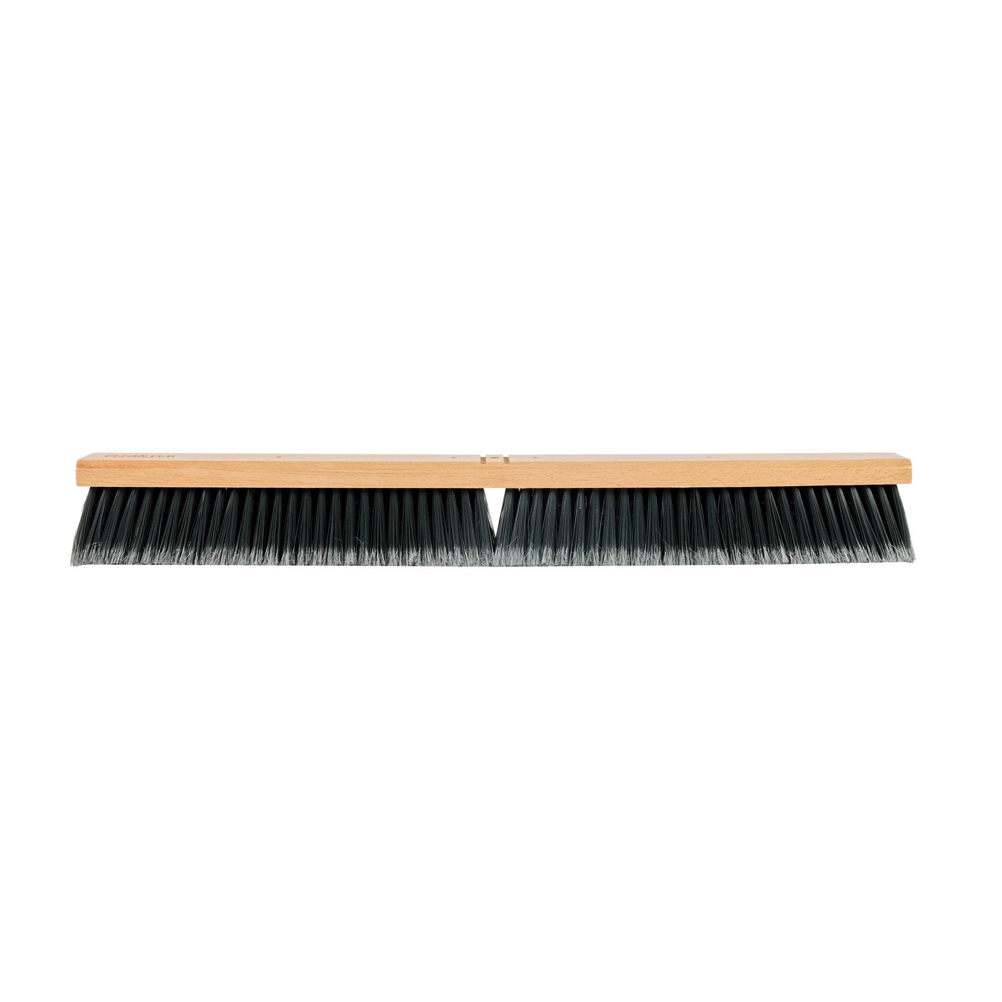 Clean Tek Professional 30" Hardwood Contractor / Push Broom Head - with Medium Flagged Bristles - 1 count box