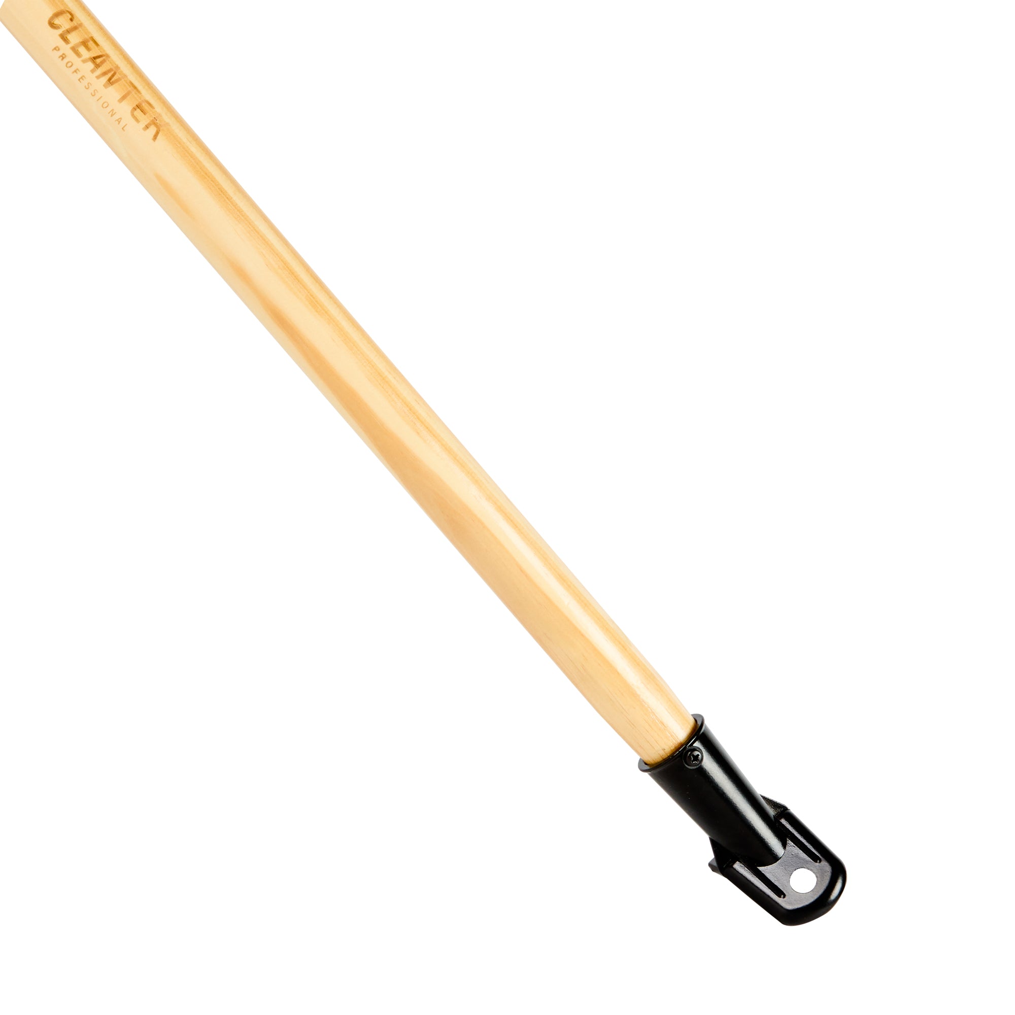 Clean Tek Professional Wood Bolt Tip Push Broom Handle - 60" - 1 count box