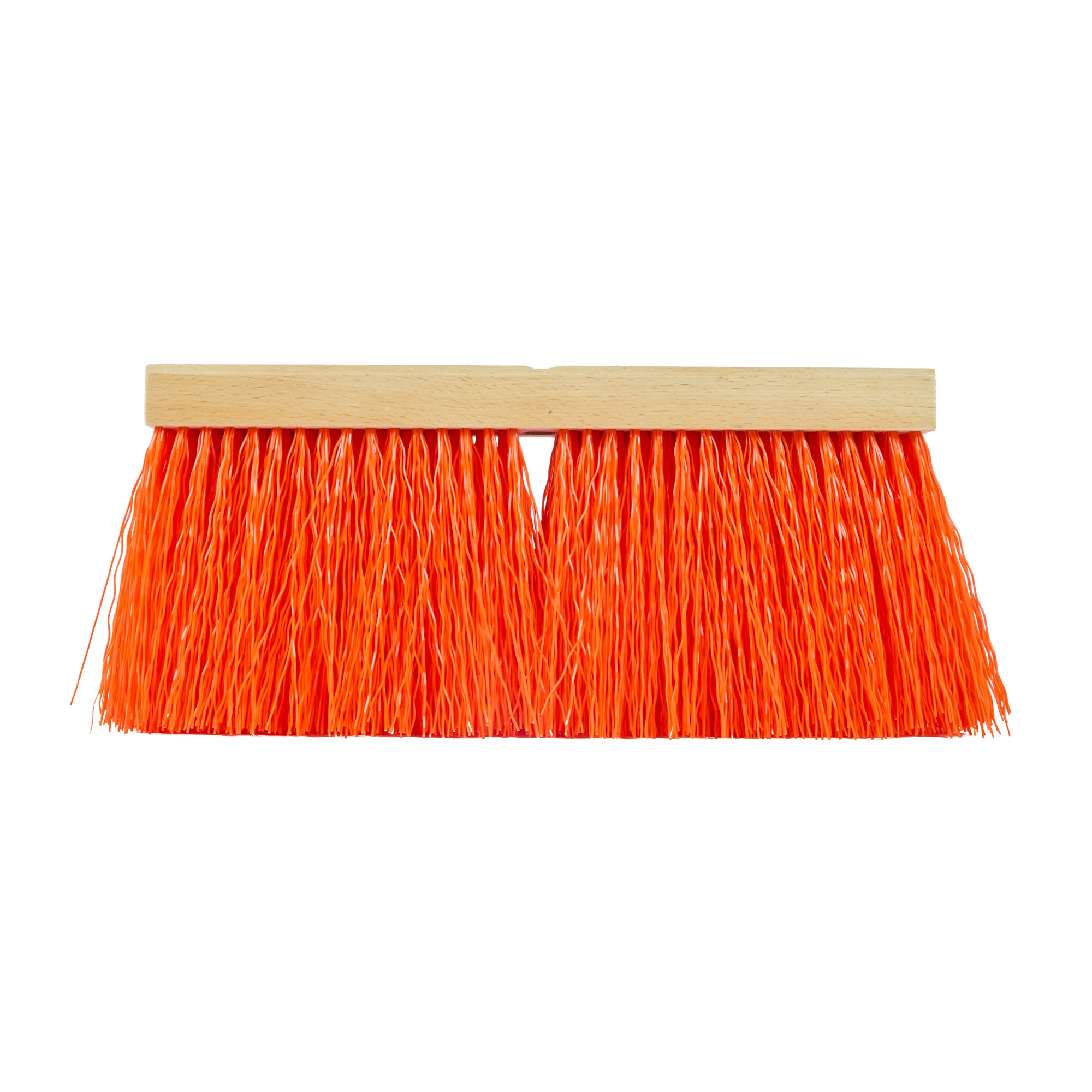 Clean Tek Professional 16" Hardwood Street / Push Broom Head - with Heavy Unflagged Bristles - 1 count box