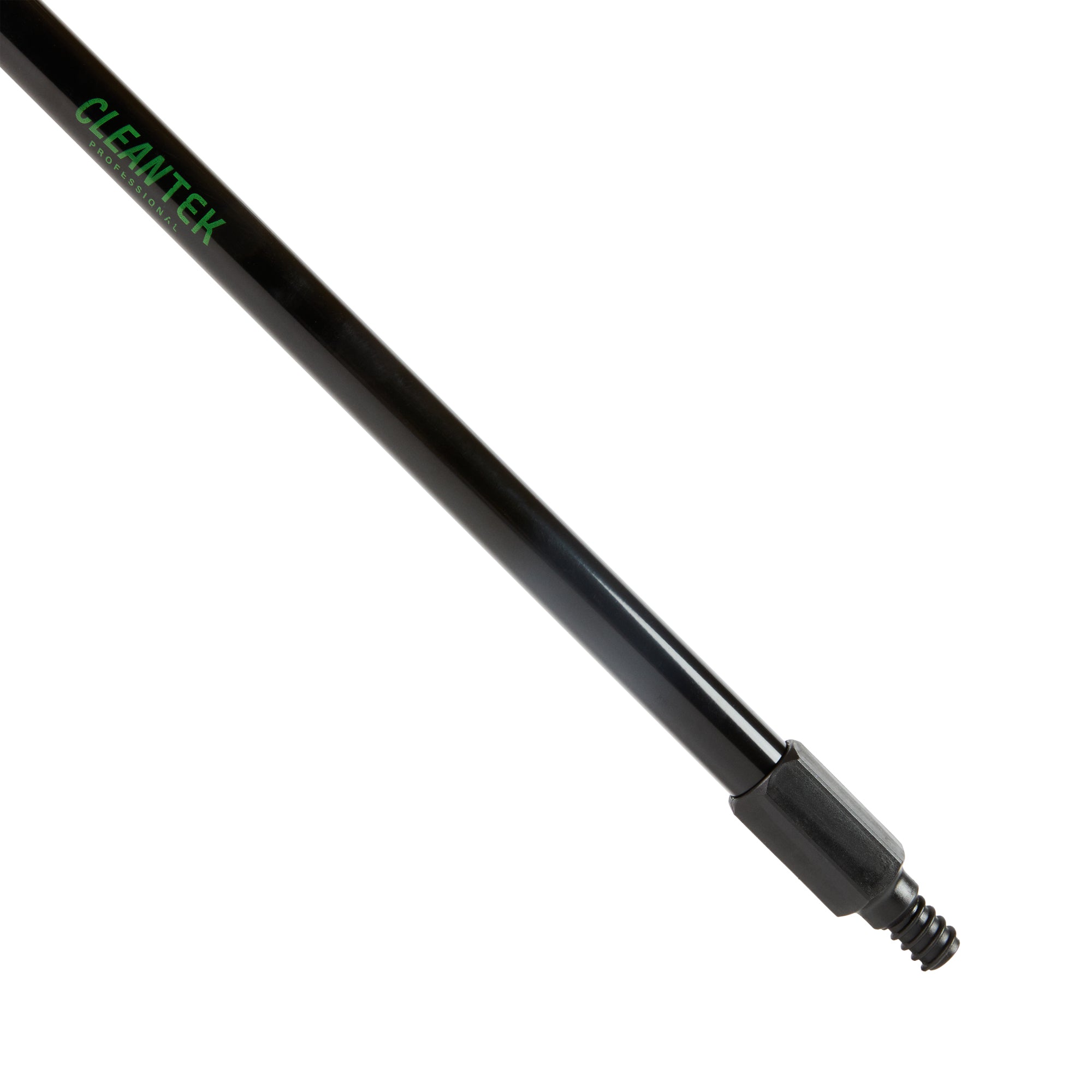 Clean Tek Professional Black Steel Push Broom Handle - Threaded - 59" - 1 count box