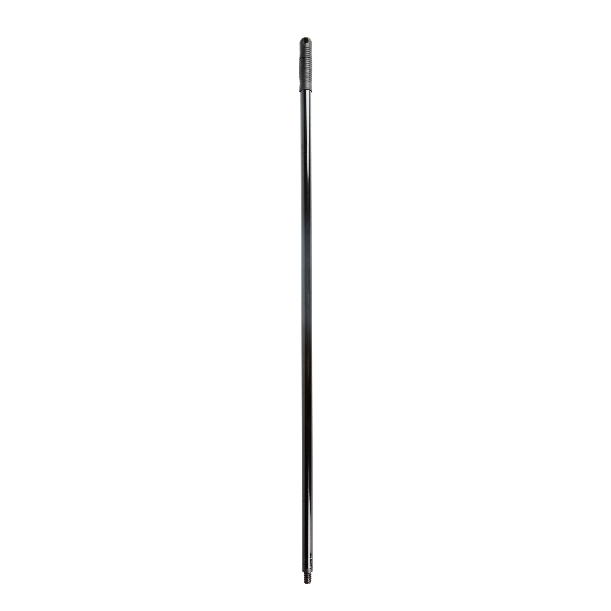 Clean Tek Professional Black Steel Wide Angled Broom Handle - Threaded - 48" - 1 count box