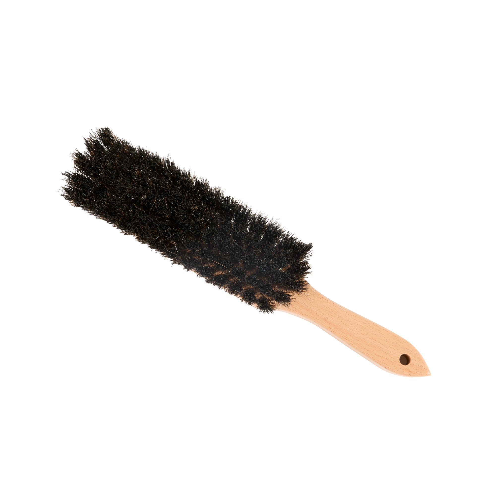 Clean Tek Professional 12" Wood Counter Brush - with Unflagged Horsehair Bristles - 1 count box