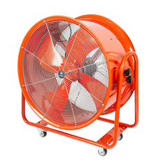 Wind Blade Red Portable High Velocity Ventilator Drum Fan - Tilt Head, 3/4 HP, 9,286 CFM - 32