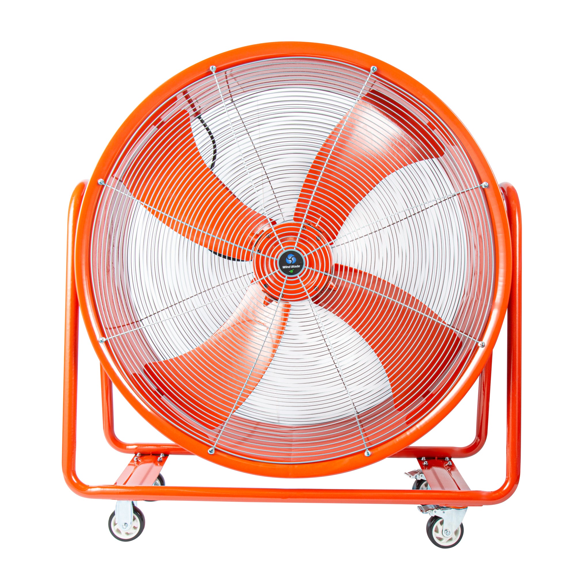 Wind Blade Red Portable High Velocity Ventilator Drum Fan - Tilt Head, 1 1/2 HP, 15,357 CFM - 42" - 1 count box