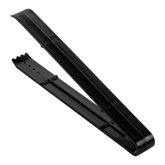 Cater Tek Black Plastic Tongs - Serrated, Heavy Duty - 9