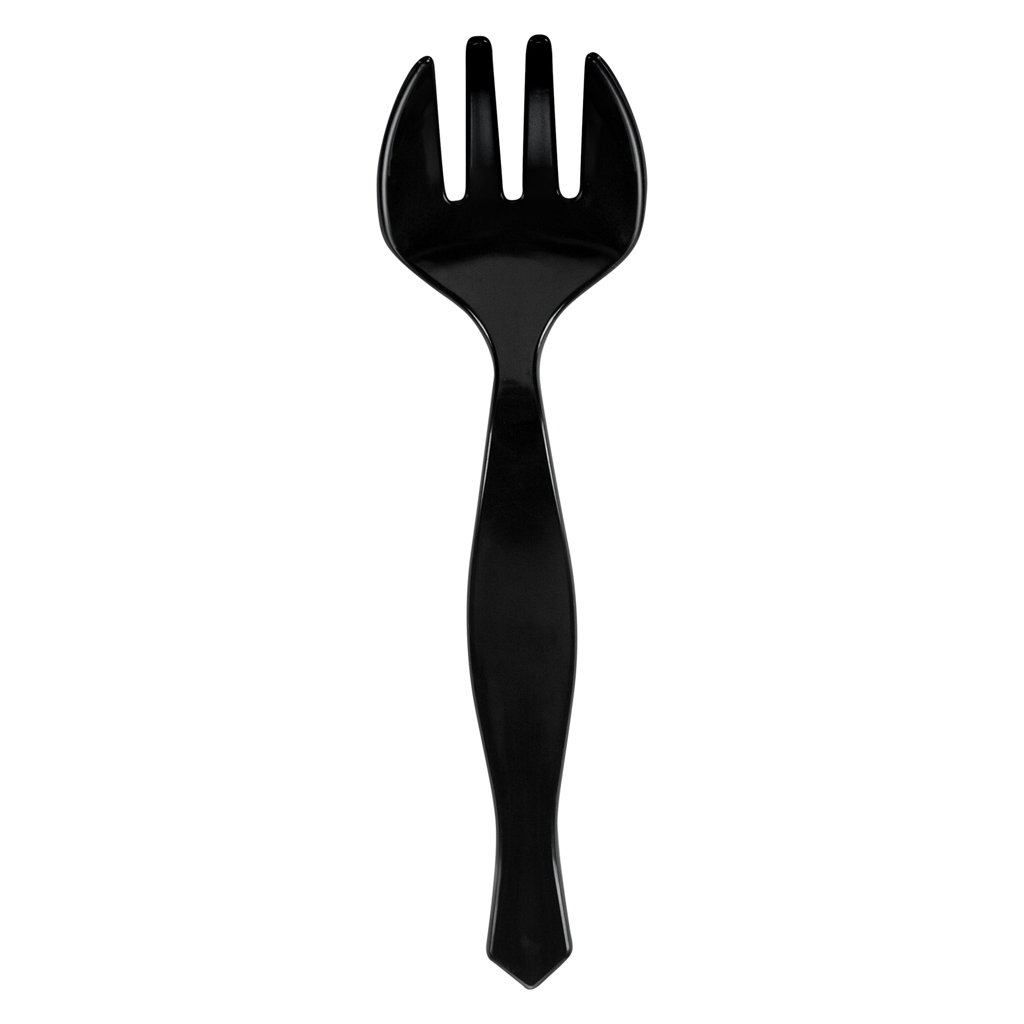 Cater Tek Black Plastic Serving Fork - 8 1/2" - 100 count box