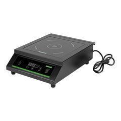 Kitchen Tek Black Steel Heavy-Duty Induction Cooktop - 240V, 3500 Watts - 20