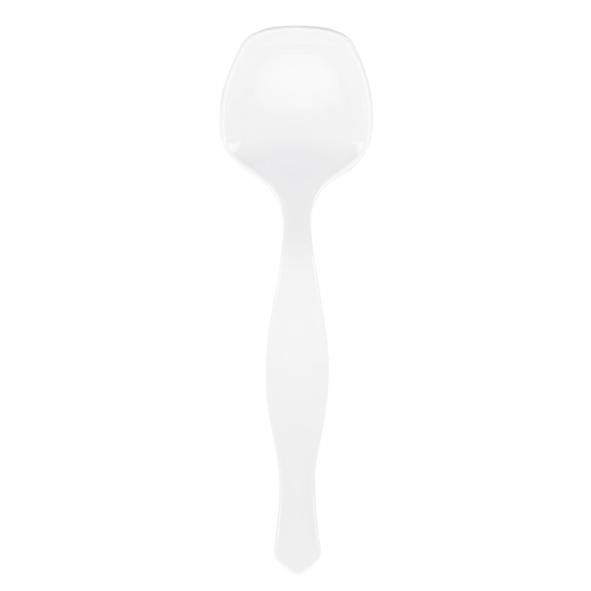 Cater Tek White Plastic Serving Spoon - 8 1/2" - 100 count box