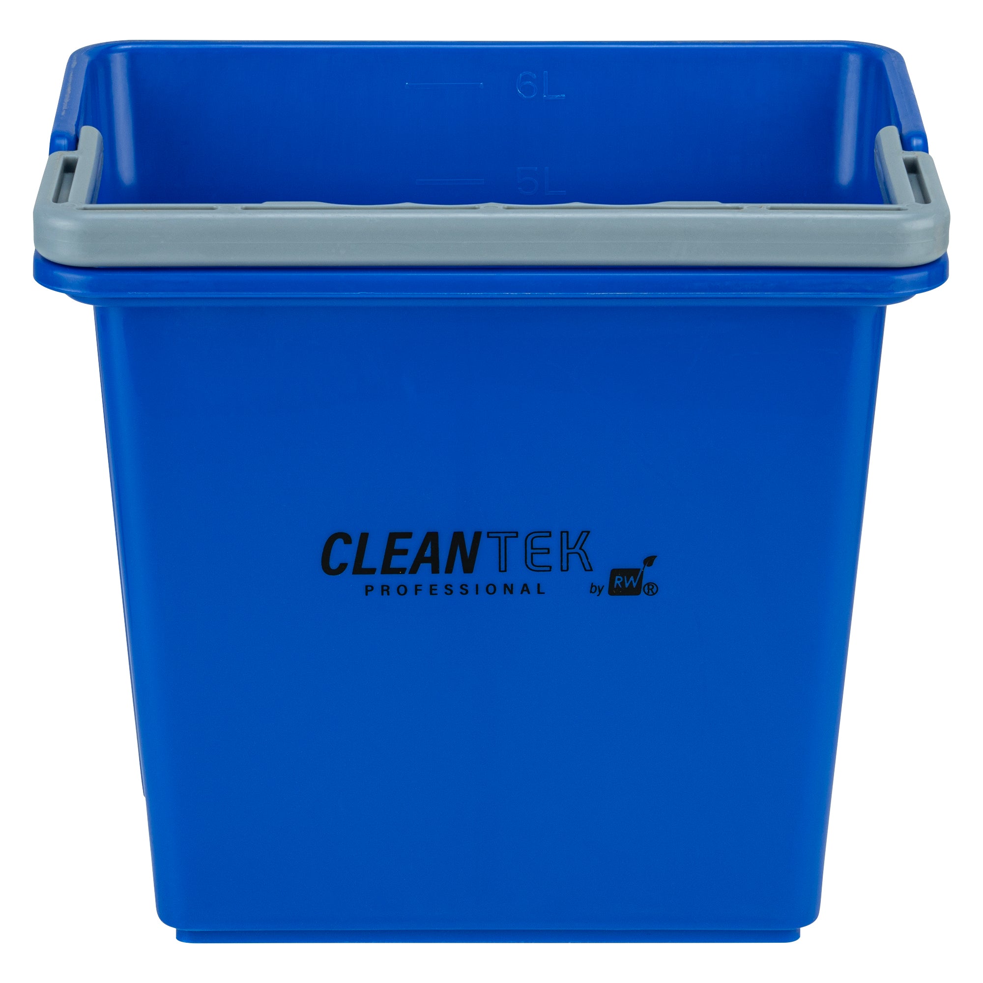 Clean Tek Professional 6 Qt Blue Cleaning Bucket - 9 1/4" x 7" x 8 3/4" - 1 count box