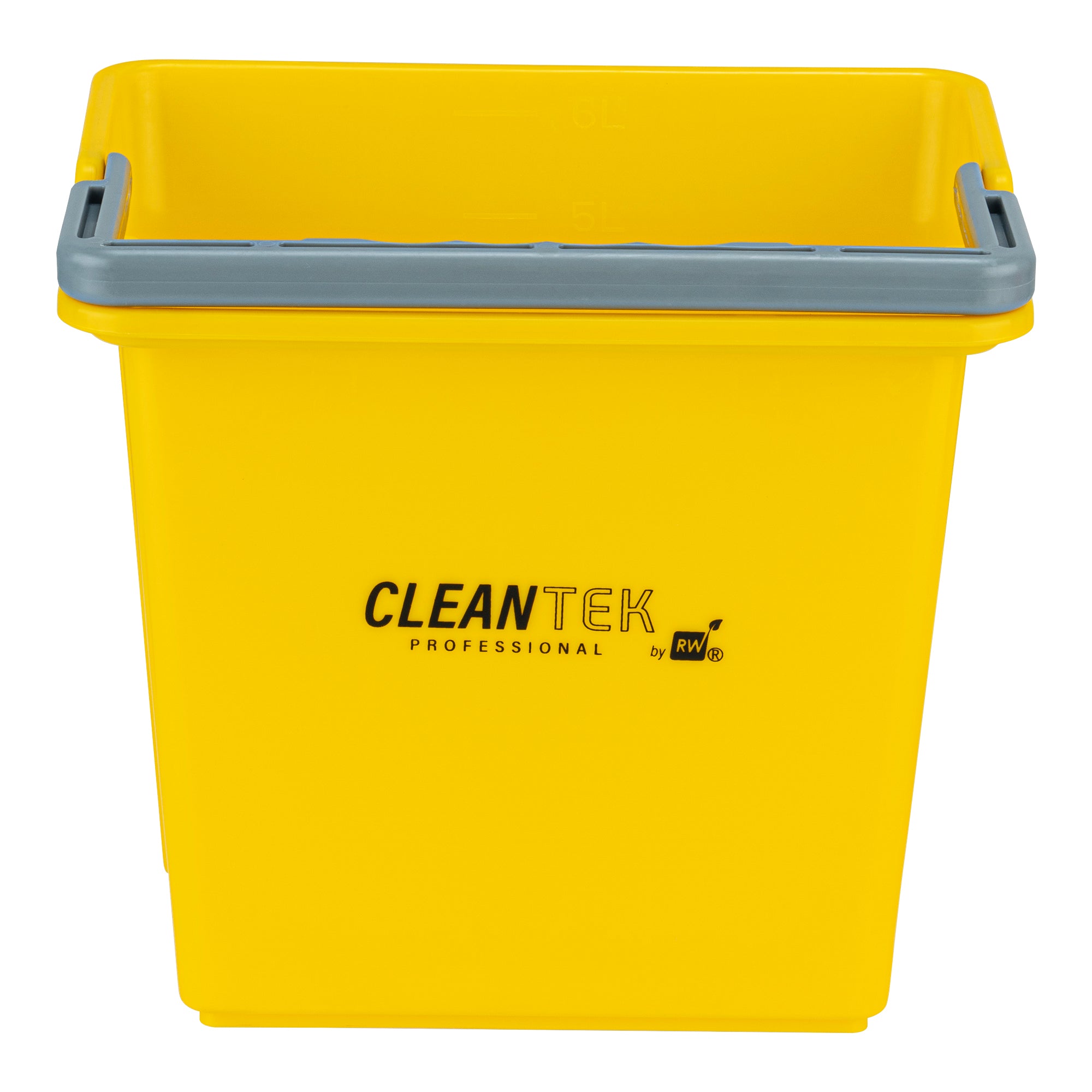 Clean Tek Professional 6 Qt Yellow Cleaning Bucket - 9 1/4" x 7" x 8 3/4" - 1 count box