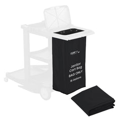 Clean Tek Professional 18 gal Black Plastic Bag - for 3-Shelf Janitor Cart - 1 count box