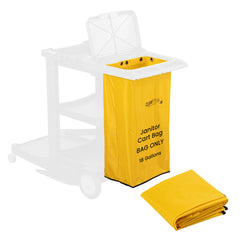 Clean Tek Professional 18 gal Yellow Plastic Bag - for 3-Shelf Janitor Cart - 1 count box