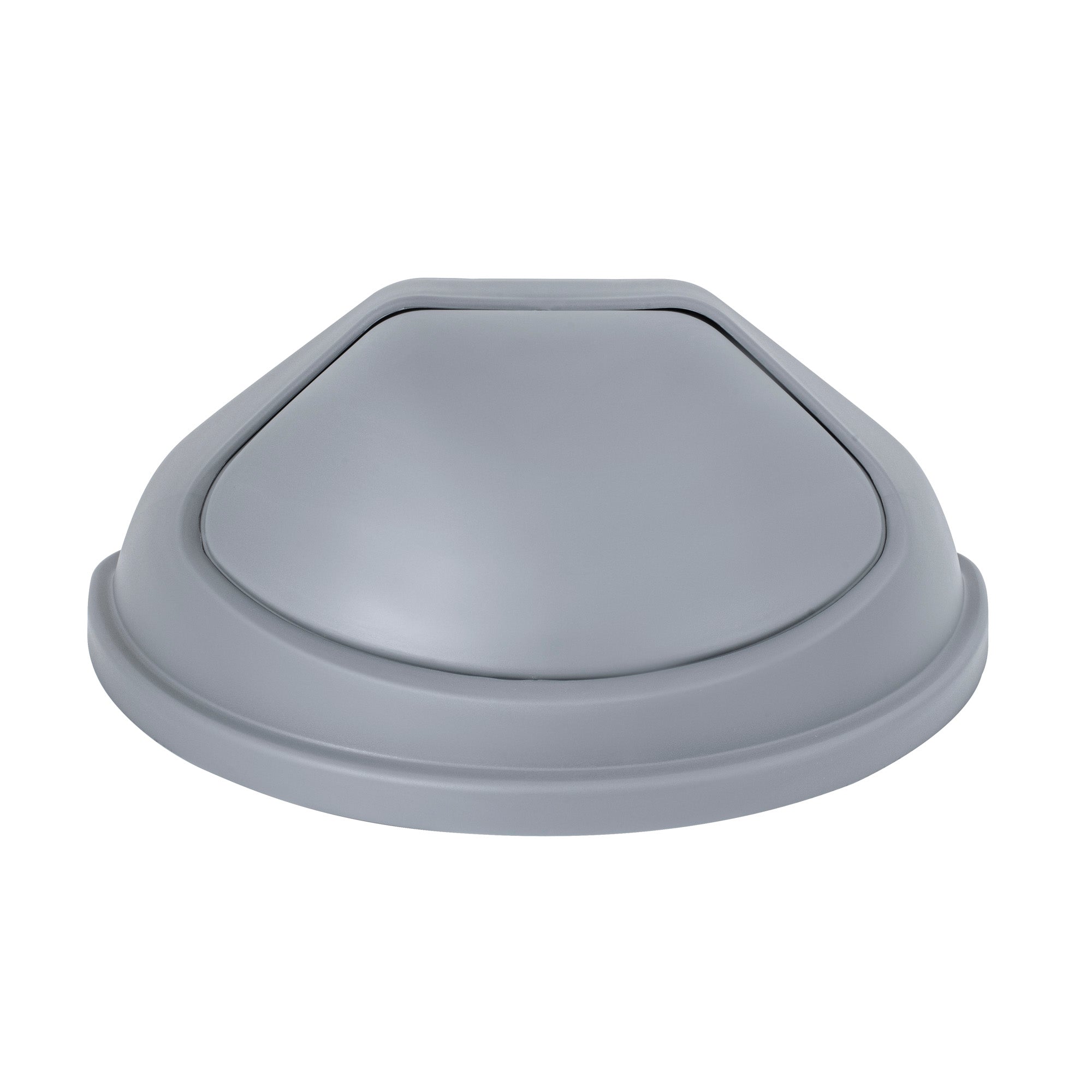 Clean Tek Professional Gray Dome Top Lid - with Swing Door, Fits 21 gal Half Round Trash Can - 1 count box