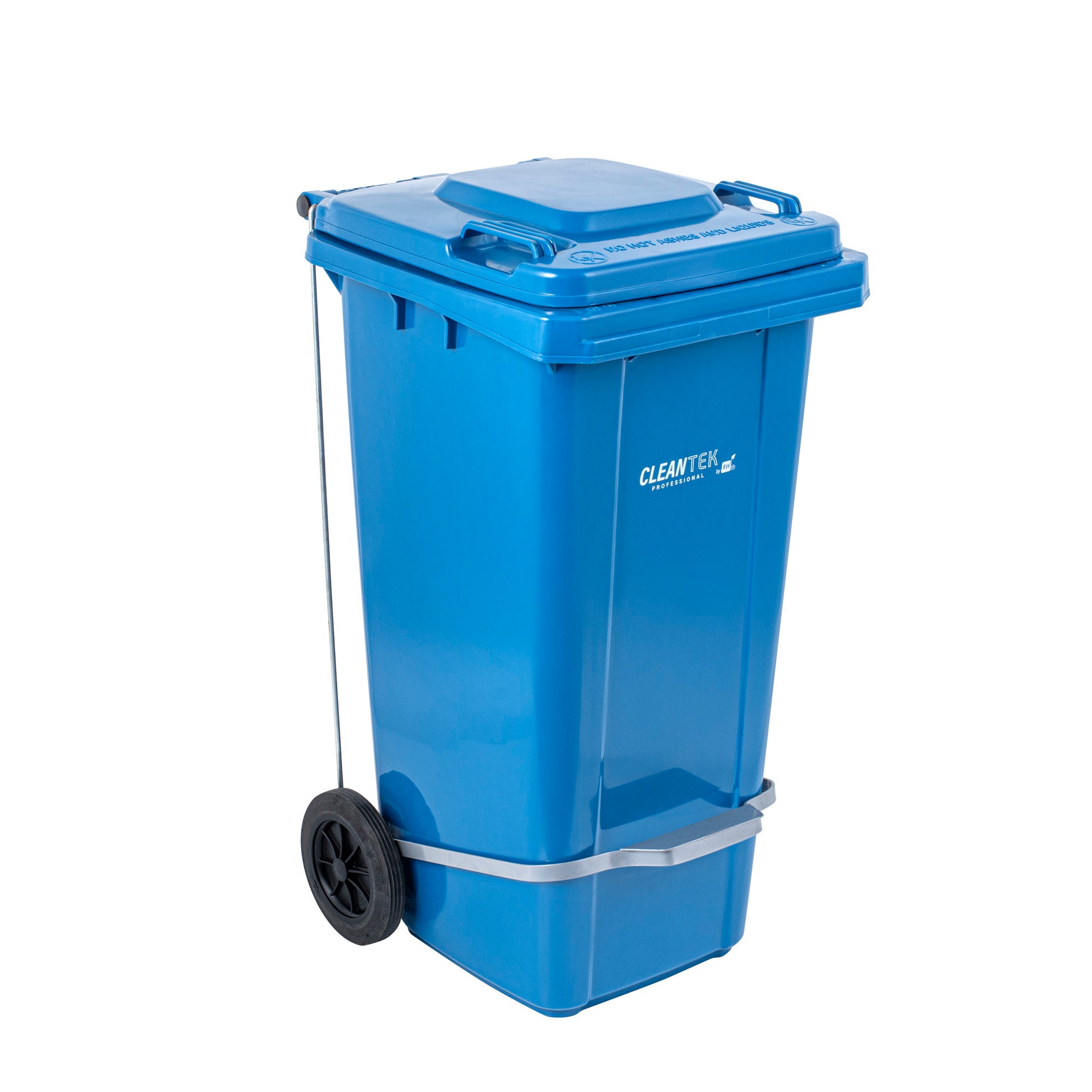 Clean Tek Professional Iron Step-On Attachment - Fits 32 gal Wheeled Trash Can, Powder Coated - 1 count box