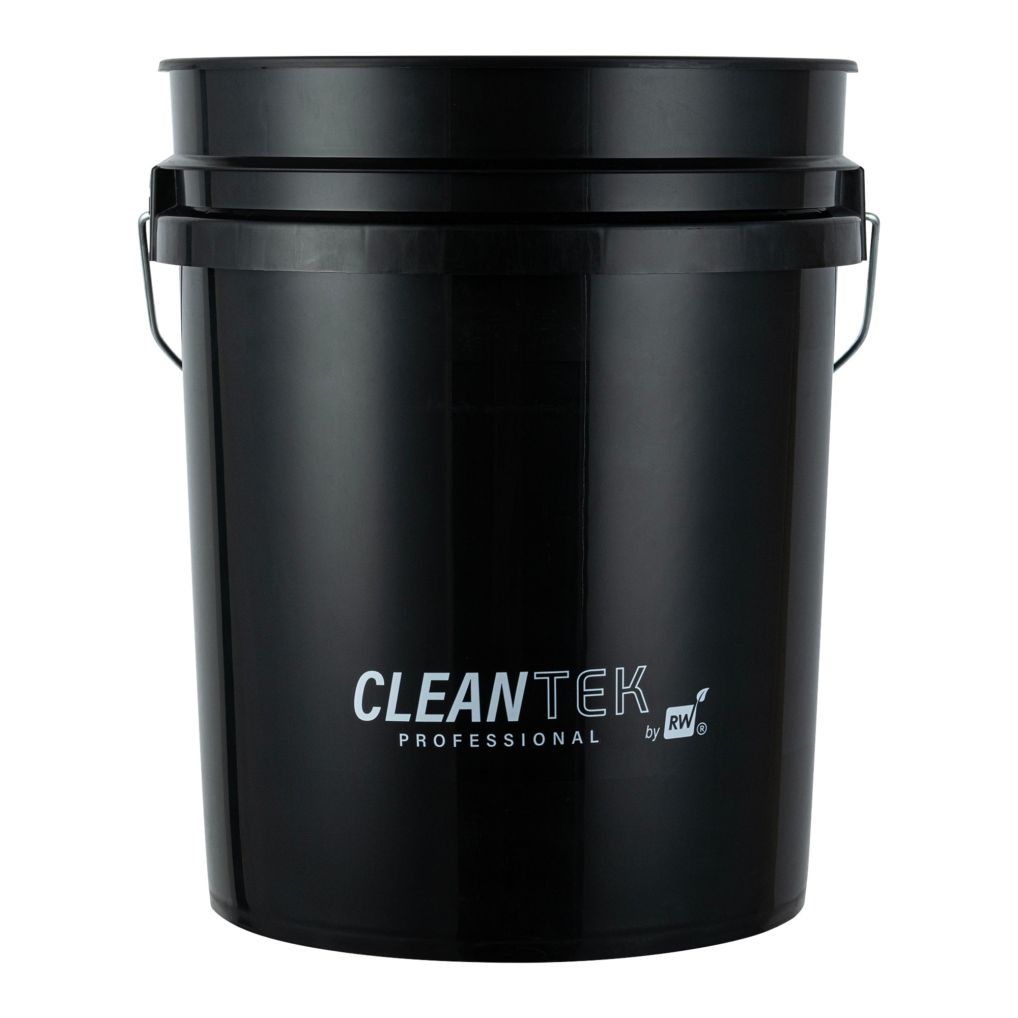 Clean Tek Professional 5 gal Round Black Plastic Pail - 12 1/4" x 12 1/4" x 14 1/2" - 1 count box