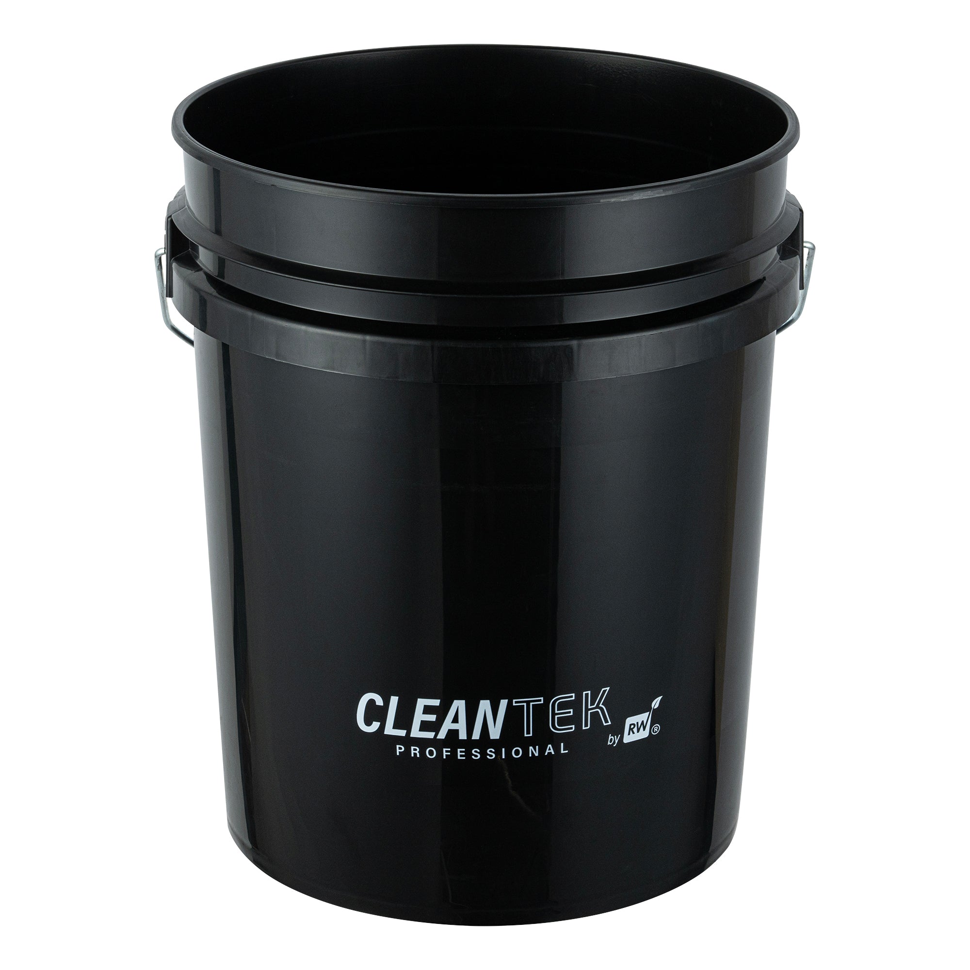 Clean Tek Professional 5 gal Round Black Plastic Pail - 12 1/4" x 12 1/4" x 14 1/2" - 1 count box