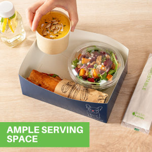 AMPLE SERVING SPACE